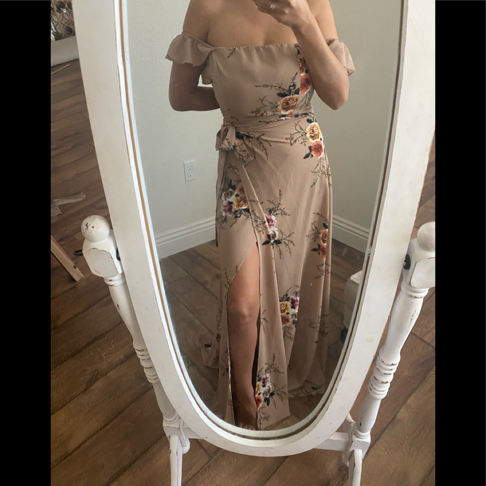 Maxi wrap dress